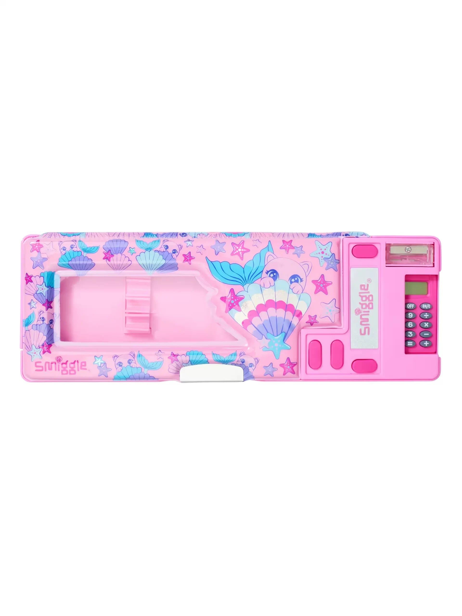 Smiggle - Hi There Deniz Dünyası Hesap Makineli Pop Out Otomatik Kalem Kutusu-2