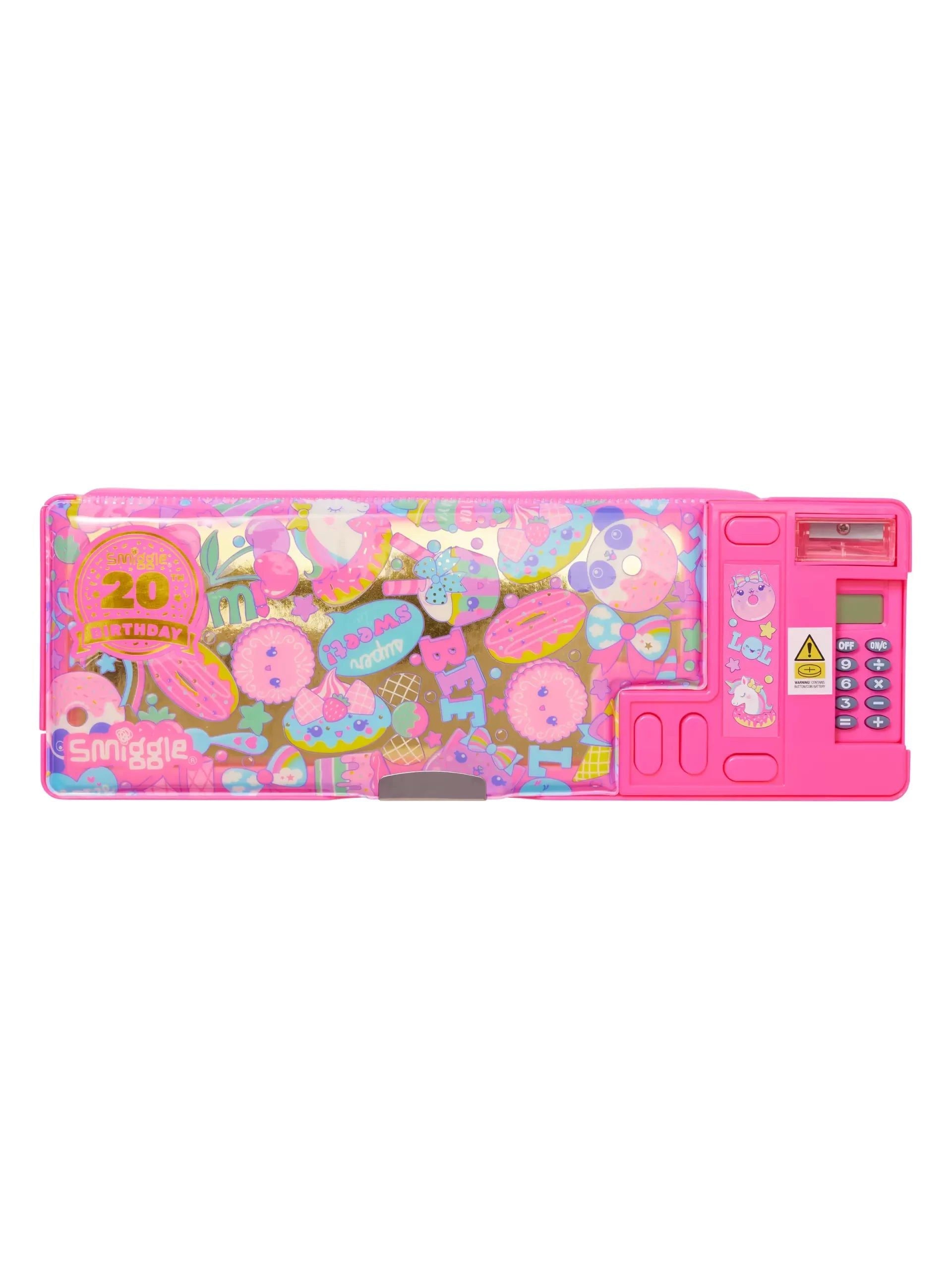 Smiggle - 20. Doğum Günü Hesap Makineli Otomatik Kalem Kutusu-2